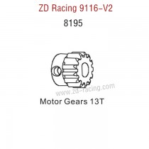 ZD Racing 9116-V2 Parts Motor Gears 12T 8195