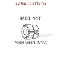 ZD Racing 9116-V2 Parts Upgrade 14T Motor Gear CNC 8450