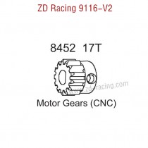 ZD Racing 9116-V2 Parts Upgrade 17T Motor Gear CNC 8452