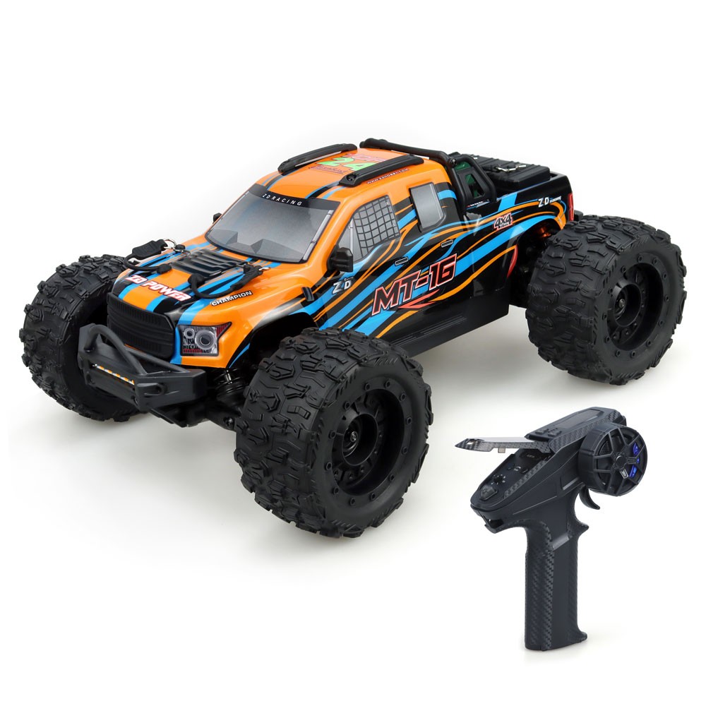 ZD Racing 1/16 MT16 4WD Brushless 3S RC Car orange