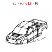 ZD Racing MT16 Parts PVC car body 16030