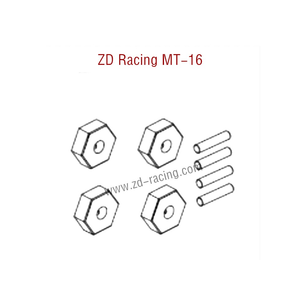 ZD Racing MT16 Parts Hexagonal adapter 16041