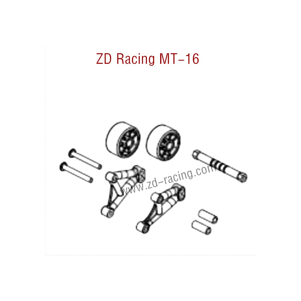 ZD Racing MT16 Parts Head wheel assembly 16048