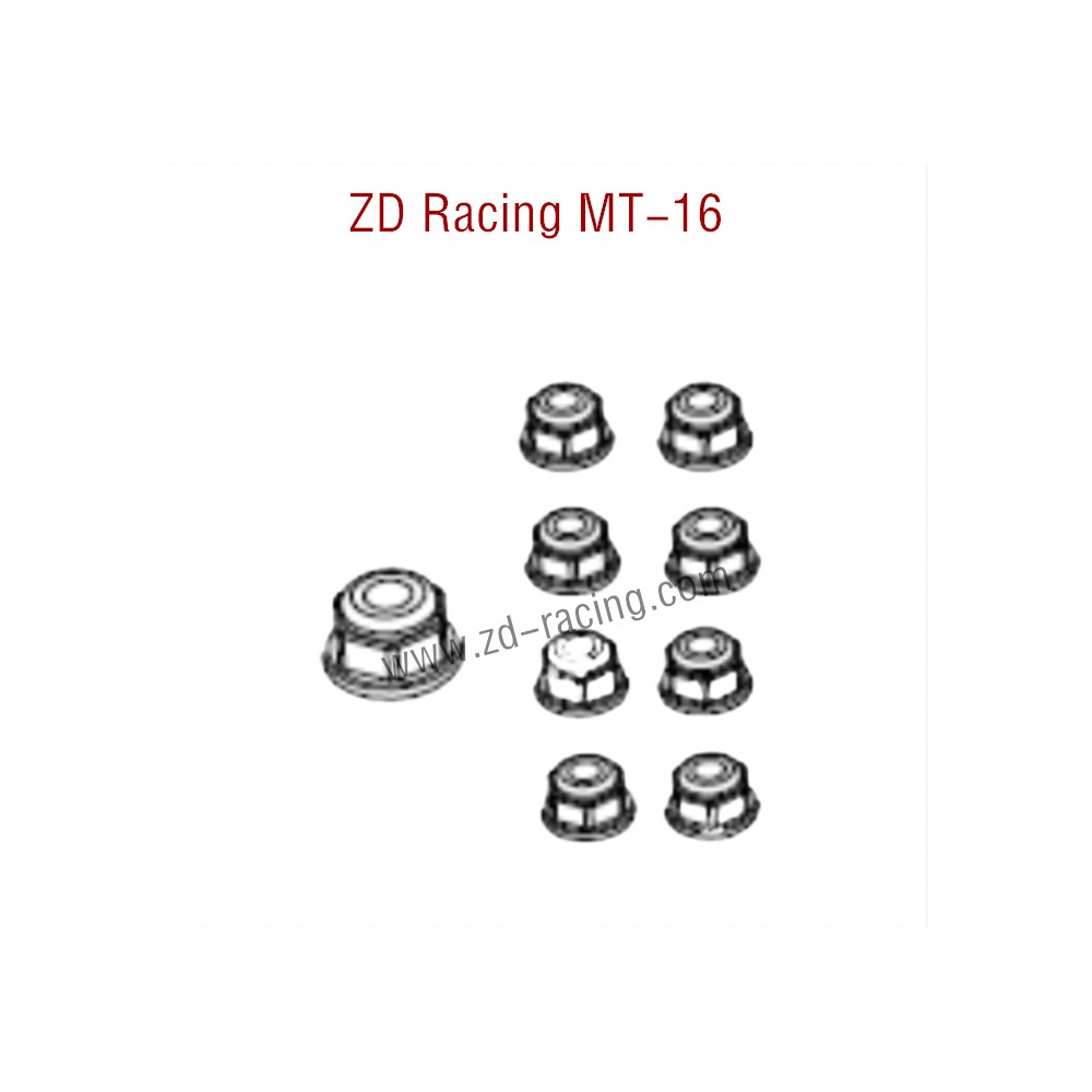 ZD Racing MT16 Parts M4 M3 nut 16061