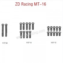 ZD Racing MT16 Parts M3x24  M3x14  M3x10 screw 16064