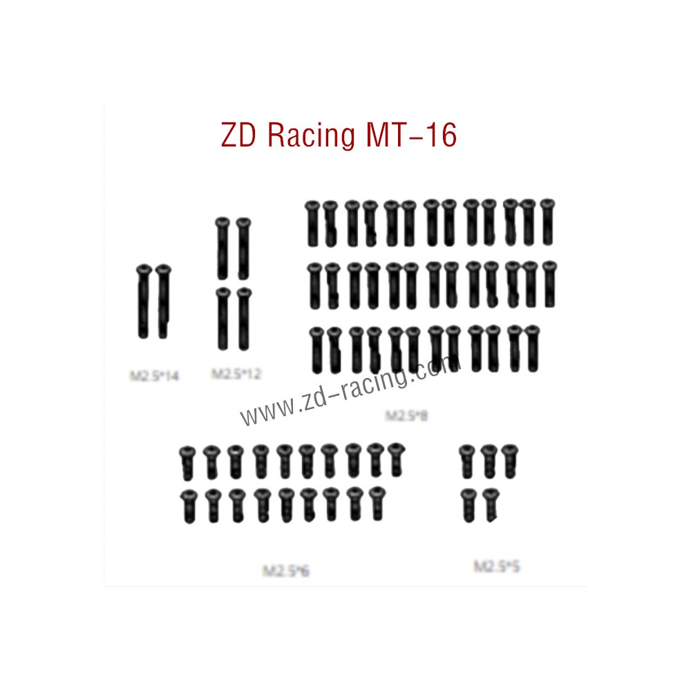 ZD Racing MT16 Parts Pan head screw 16067