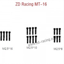 ZD Racing MT16 Parts Cup head screw 16068