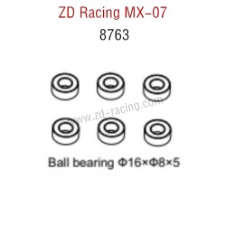 ZD Racing MX-07 RC Car Parts Ball bearing 16X8X5 8763