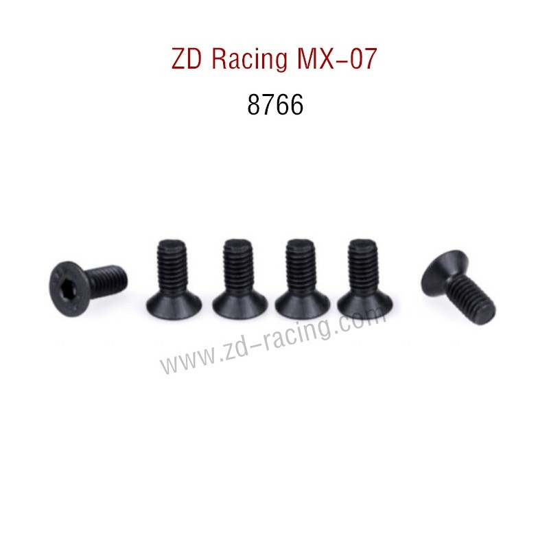 ZD Racing MX-07 RC Car Parts Flat Head Screws 8766