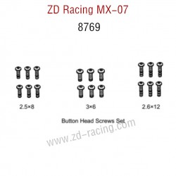 ZD Racing MX-07 RC Car Parts Button Head Screws Set 8769