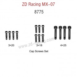 ZD Racing MX-07 RC Car Parts Cap Screws Set 8775