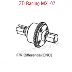 ZD Racing MX-07 RC Car Parts F/R Differential Gear CNC 8706