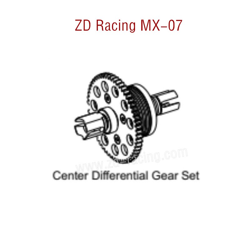 ZD Racing MX-07 RC Car Parts Center Differential Gear Set 8747