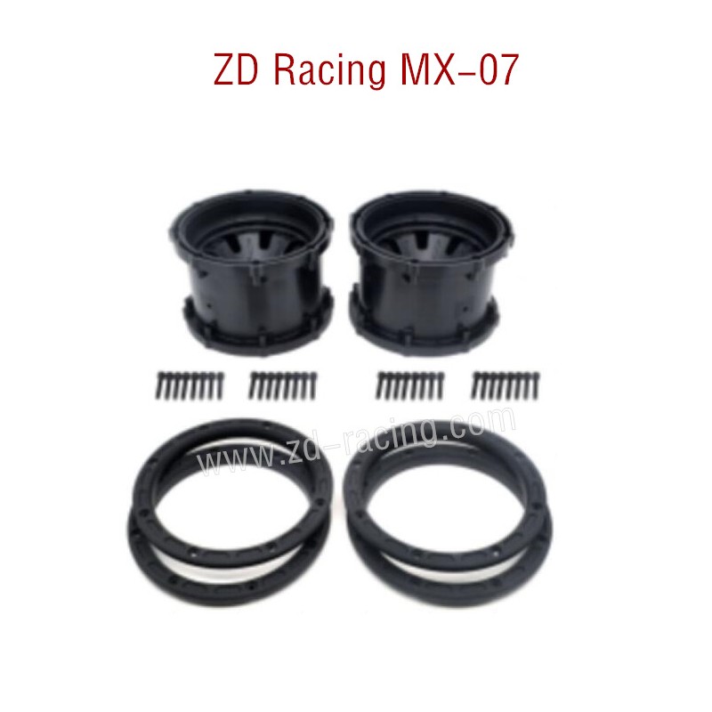 ZD Racing MX-07 RC Car Parts Wheel 8750 black