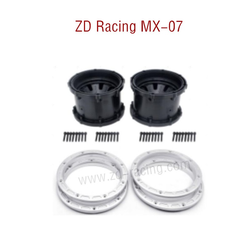 ZD Racing MX-07 RC Car Parts Wheel 8751 silver