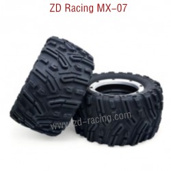 ZD Racing MX-07 RC Car Parts Wheel and Tire 8753 silver