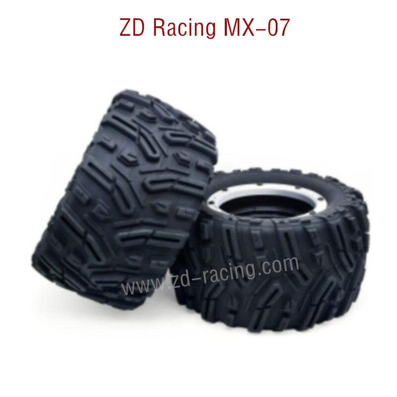 ZD Racing MX-07 RC Car Parts Wheel and Tire 8753 silver