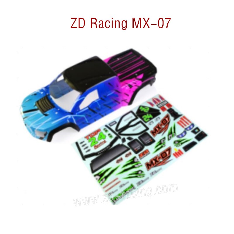 ZD Racing MX-07 RC Car Parts Car Body and sticker