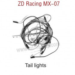 ZD Racing MX-07 RC Car Parts Tail Lights 8786 black