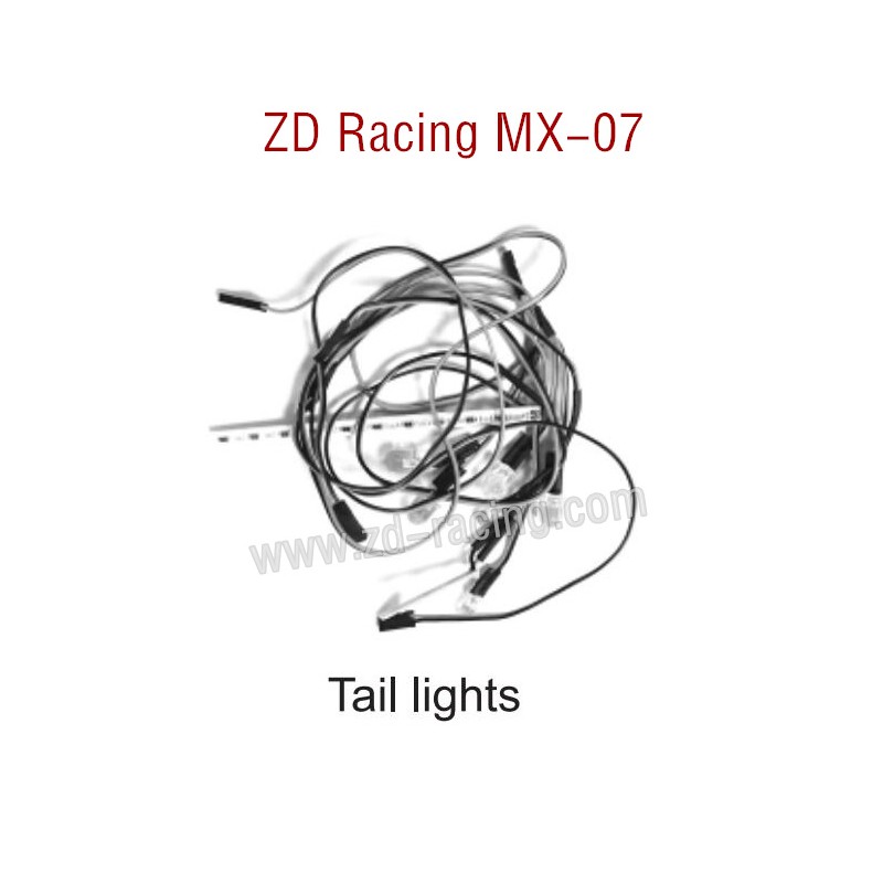 ZD Racing MX-07 RC Car Parts Tail Lights 8786 black