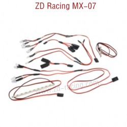 ZD Racing MX-07 RC Car Parts Tail Lights 8786 red