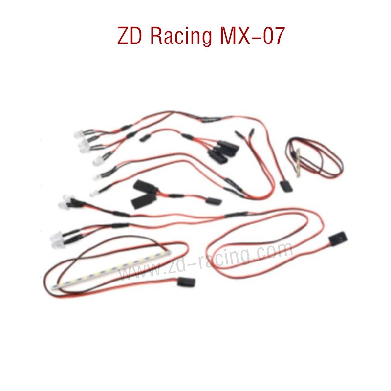 ZD Racing MX-07 RC Car Parts Tail Lights 8786 red