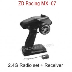 ZD Racing MX-07 RC Car Parts Radio set and Receiver 8791