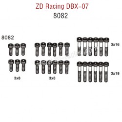 ZD Racing DBX 07 RC Car Parts Cap Screws M3X8 8082