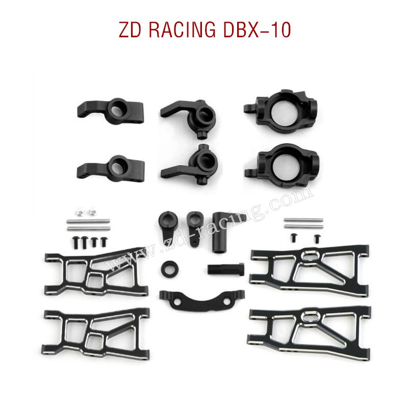 ZD RACING DBX-10 RC Car Upgrade Parts Metal Parts Kit black