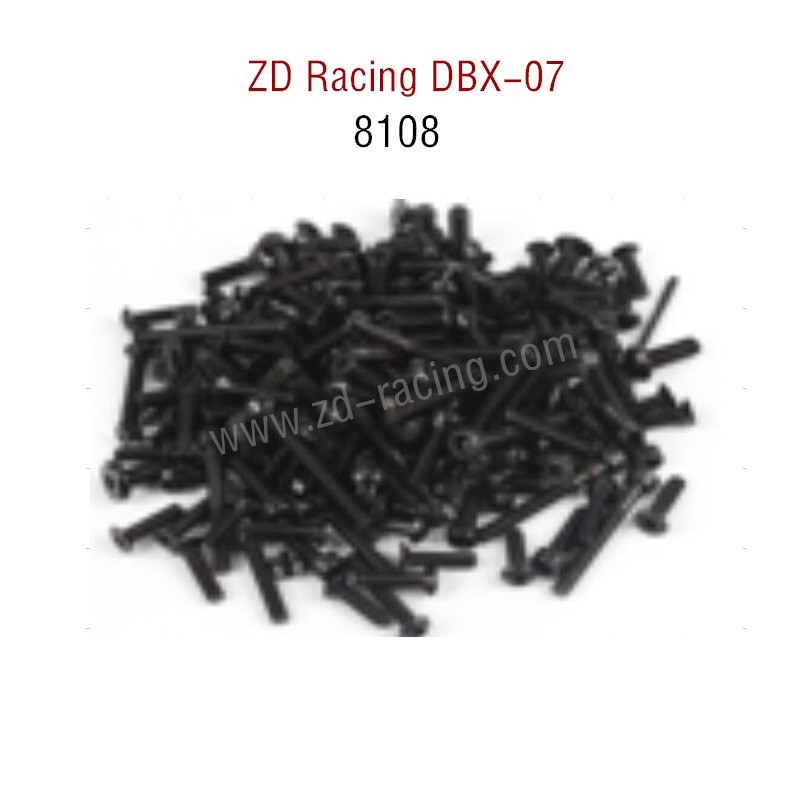 ZD Racing DBX 07 RC Car Parts Complete Screws of DBX-07 8108