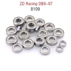 ZD Racing DBX 07 RC Car Parts complete Bearings set for Truck 8109