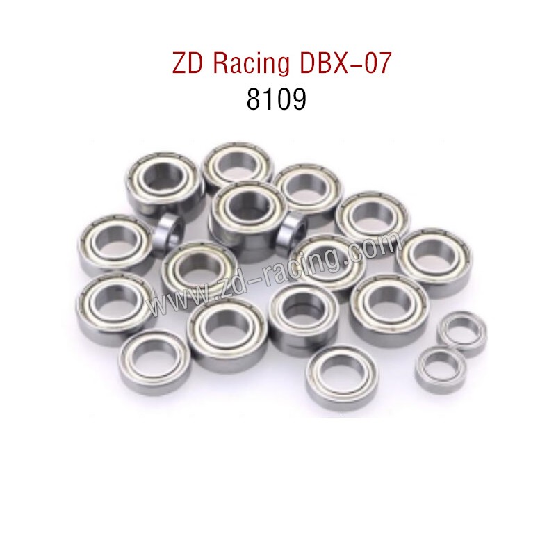 ZD Racing DBX 07 RC Car Parts complete Bearings set for Truck 8109