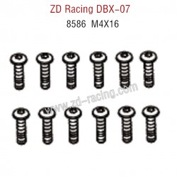 ZD Racing DBX 07 RC Car Parts Button Head Screws M4X16 8586