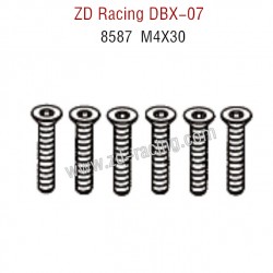 ZD Racing DBX 07 RC Car Parts Flat Head Screws M4X30 8587