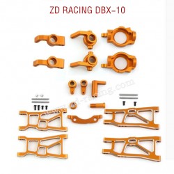 ZD RACING DBX-10 RC Car Upgrade Parts Metal Parts Kit orange