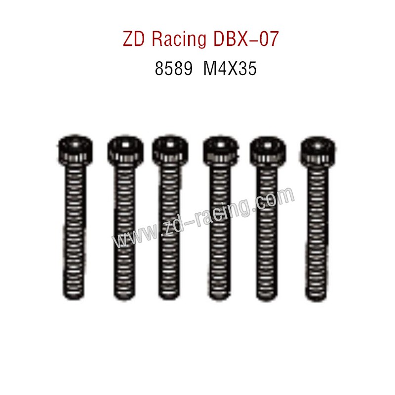 ZD Racing DBX 07 RC Car Parts Cap Screws M4X35 8589