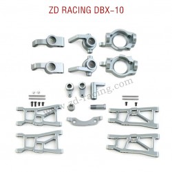 ZD RACING DBX-10 RC Car Upgrade Parts Metal Parts Kit silver