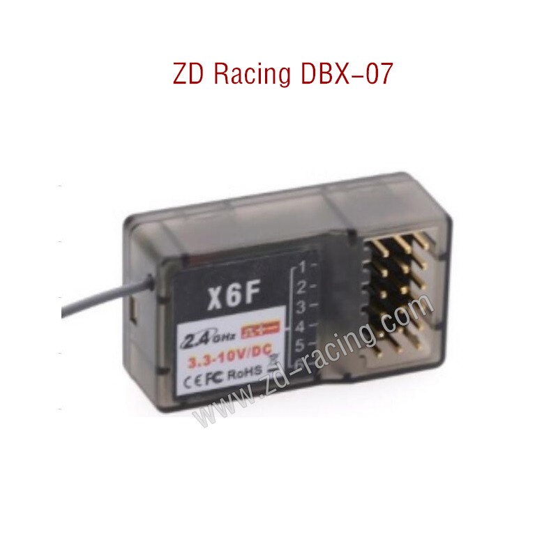 ZD Racing DBX 07 RC Car Parts 2.4GHz X6F Receiver 7596