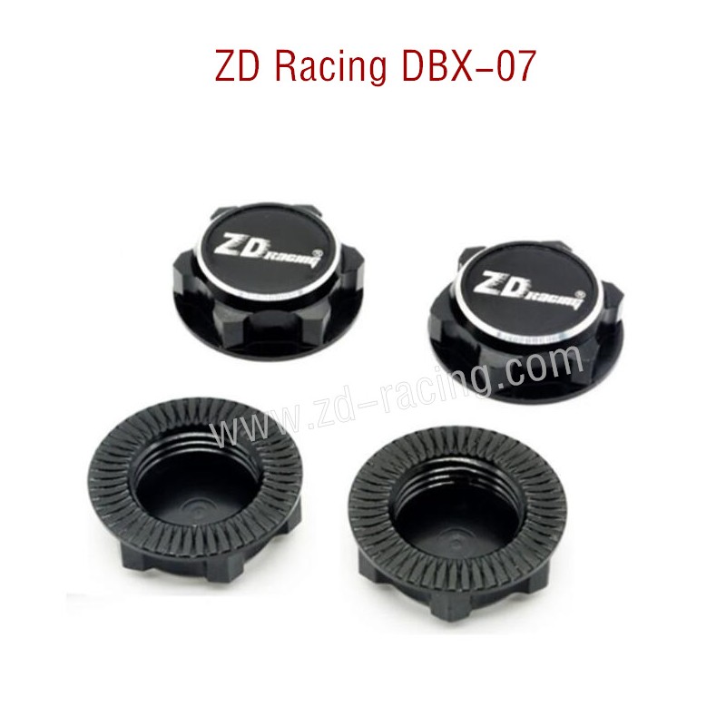 ZD Racing DBX 07 RC Car Parts Wheel Nut CNC 8556 black