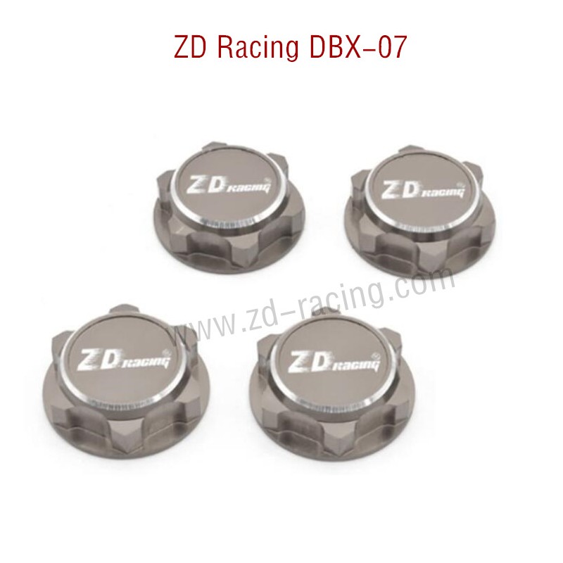 ZD Racing DBX 07 RC Car Parts Wheel Nut CNC 8556 grey