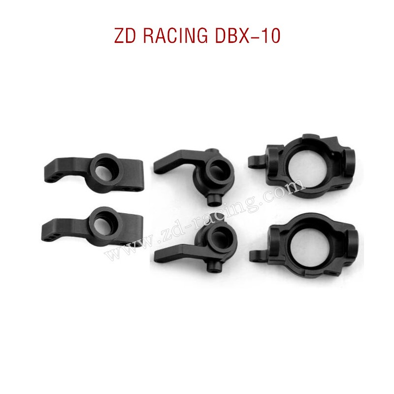 ZD RACING DBX-10 RC Car Upgrade Parts Front and Rear Wheel Cups Set black