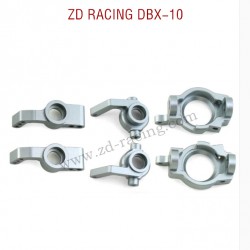 ZD RACING DBX-10 RC Car Upgrade Parts Front and Rear Wheel Cups Set silver