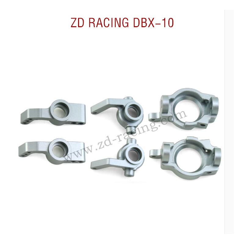 ZD RACING DBX-10 RC Car Upgrade Parts Front and Rear Wheel Cups Set silver