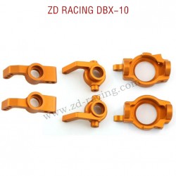 ZD RACING DBX-10 RC Car Upgrade Parts Front and Rear Wheel Cups Set orange