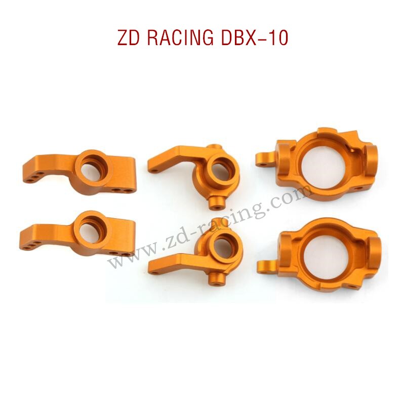 ZD RACING DBX-10 RC Car Upgrade Parts Front and Rear Wheel Cups Set orange