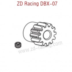 ZD Racing DBX 07 RC Car Parts Motor Gear 12T 8629