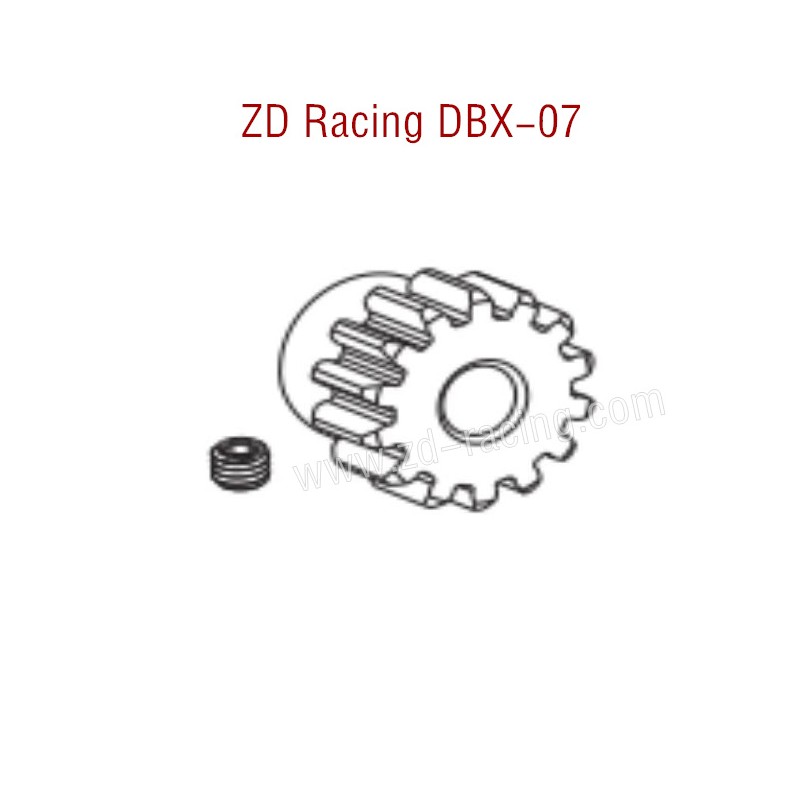 ZD Racing DBX 07 RC Car Parts Motor Gear 8631