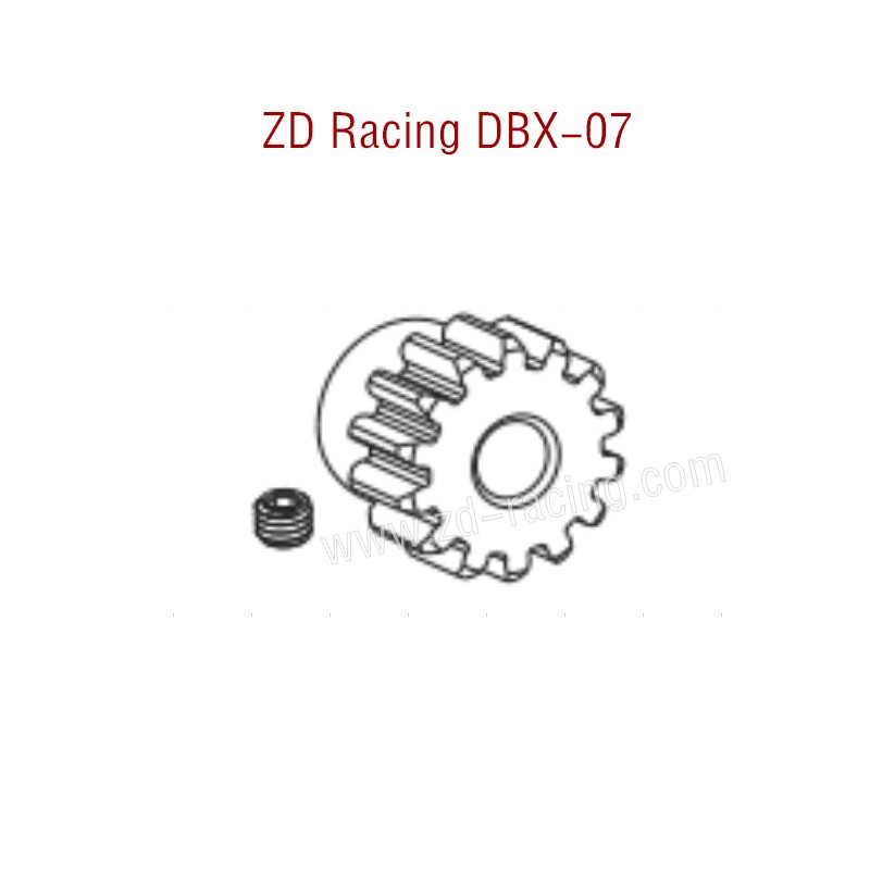 ZD Racing DBX 07 RC Car Parts Motor Gear 8632