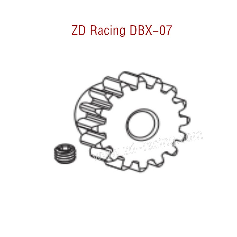 ZD Racing DBX 07 RC Car Parts Motor Gear 8633