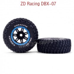 ZD Racing DBX 07 RC Car Parts Tires assembly 8642 blue